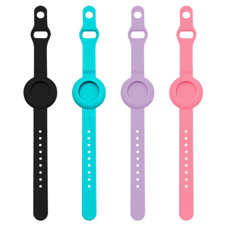 For AirTag 2nd Gen / AirTag 1st Gen xDfind Football Texture Silicone Band Style Anti-lost Tracker Protective Cover