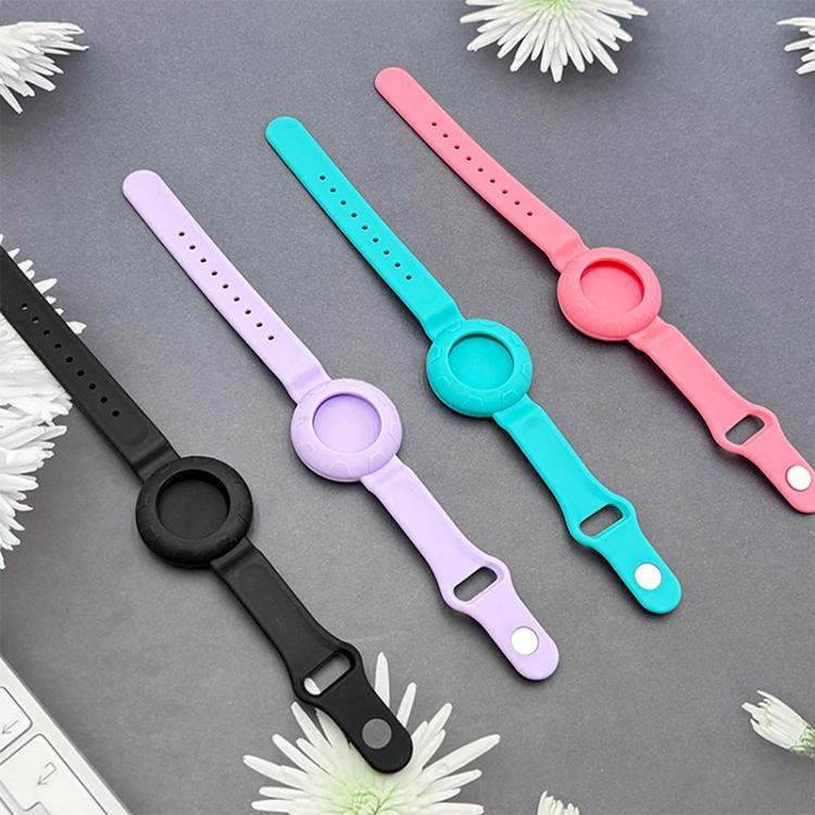 For AirTag 2nd Gen / AirTag 1st Gen xDfind Football Texture Silicone Band Style Anti-lost Tracker Protective Cover