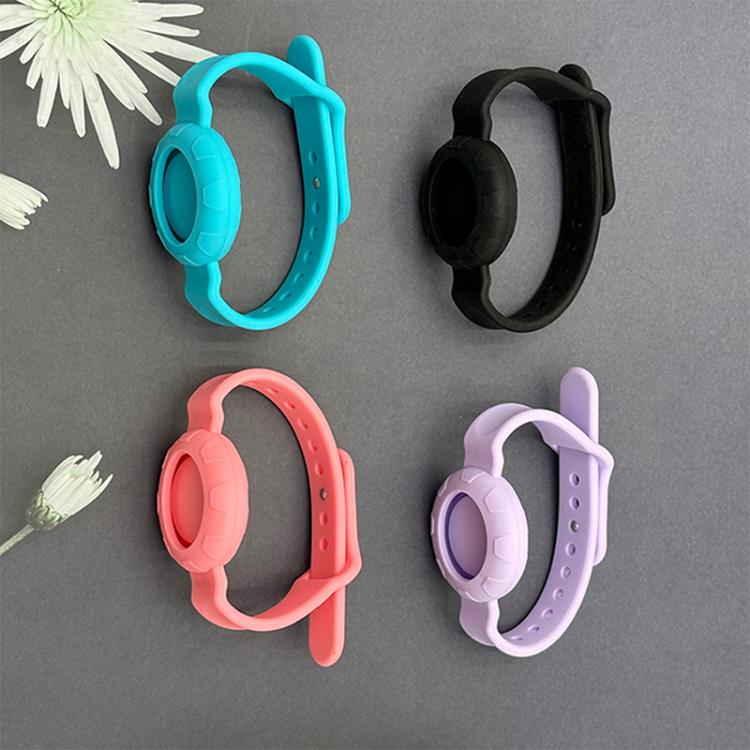 For AirTag 2nd Gen / AirTag 1st Gen xDfind Football Texture Silicone Band Style Anti-lost Tracker Protective Cover