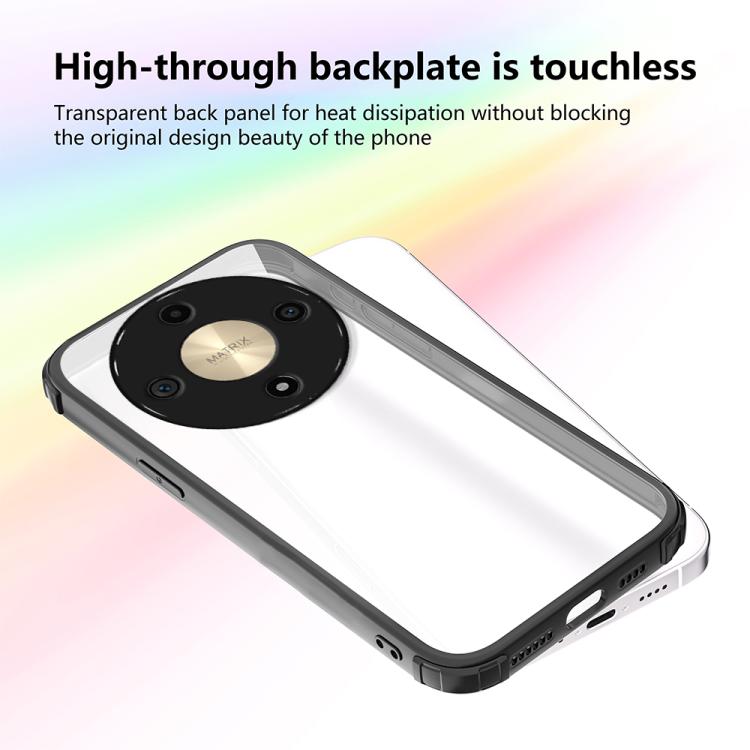 For Honor X9d 5G Four Corners Shield Shockproof TPU Hybrid PC Phone Case