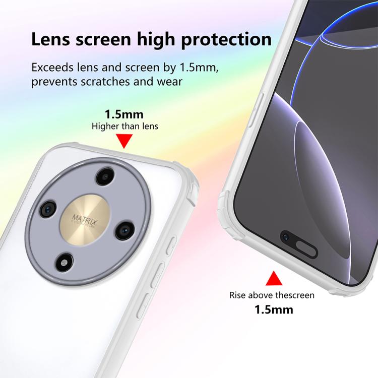 For Honor X9d 5G Four Corners Shield Shockproof TPU Hybrid PC Phone Case