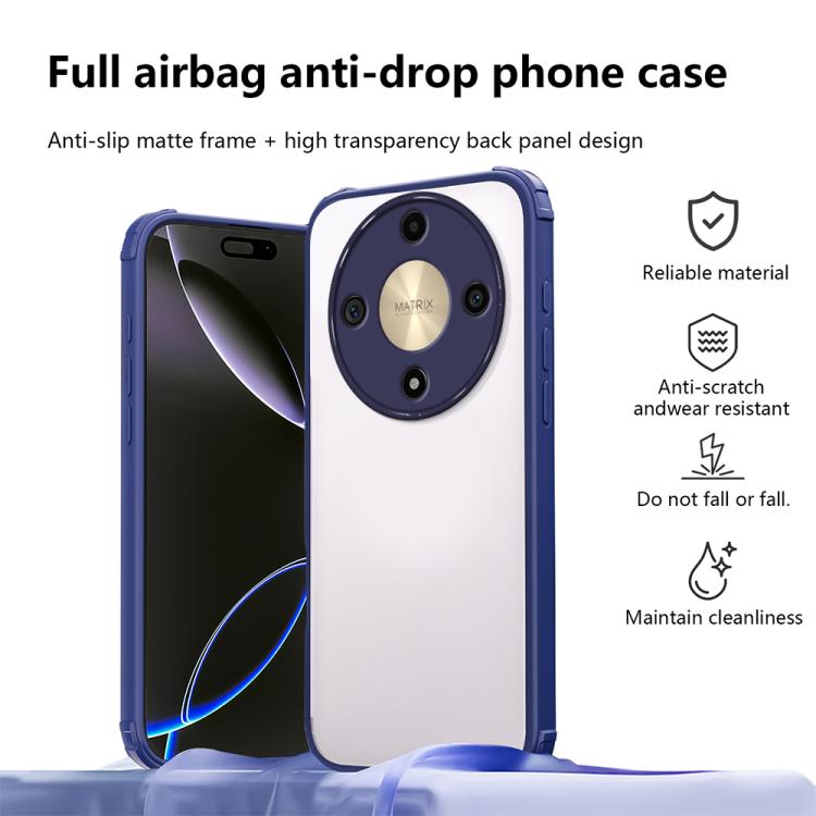 For Honor X9d 5G Four Corners Shield Shockproof TPU Hybrid PC Phone Case