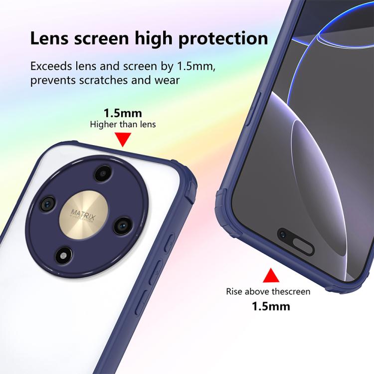 For Honor X9d 5G Four Corners Shield Shockproof TPU Hybrid PC Phone Case