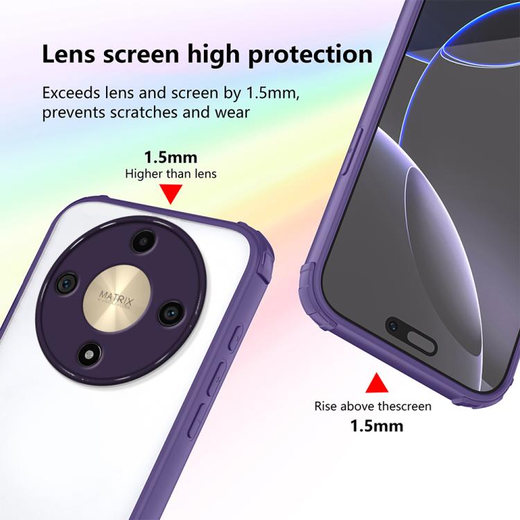 For Honor X9d 5G Four Corners Shield Shockproof TPU Hybrid PC Phone Case