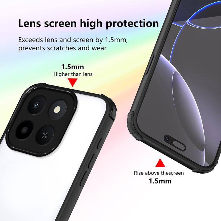 For Honor X6c 4G Four Corners Shield Shockproof TPU Hybrid PC Phone Case