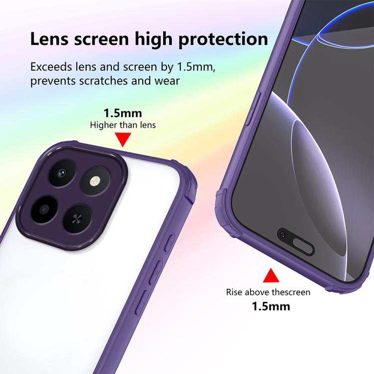 For Honor X6c 4G Four Corners Shield Shockproof TPU Hybrid PC Phone Case