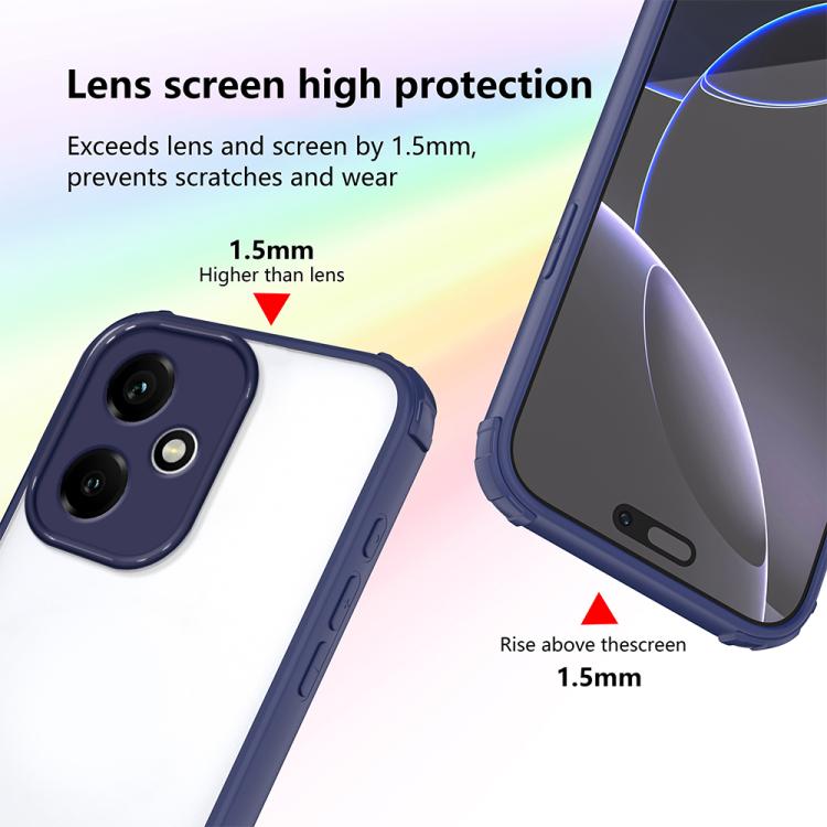 For Honor 400 Global 156.5mm Four Corners Shield Shockproof TPU Hybrid PC Phone Case