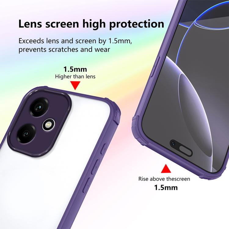 For Honor 400 Global 156.5mm Four Corners Shield Shockproof TPU Hybrid PC Phone Case