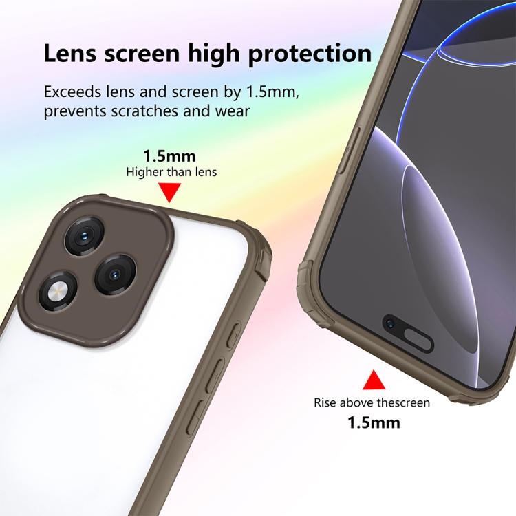For Honor 400 Lite Global Four Corners Shield Shockproof TPU Hybrid PC Phone Case