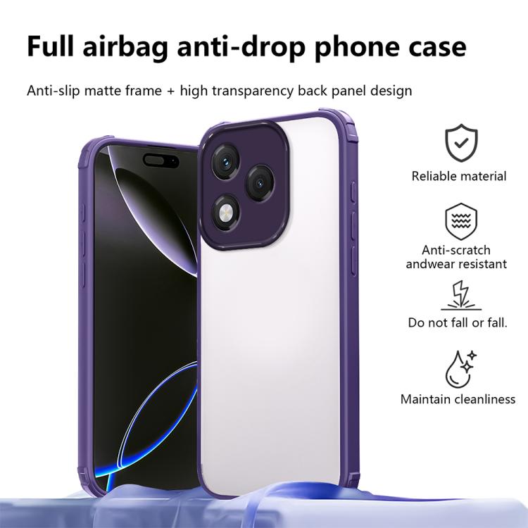 For Honor 400 Lite Global Four Corners Shield Shockproof TPU Hybrid PC Phone Case