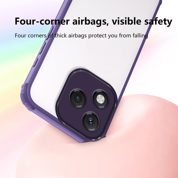 For Honor 400 Lite Global Four Corners Shield Shockproof TPU Hybrid PC Phone Case
