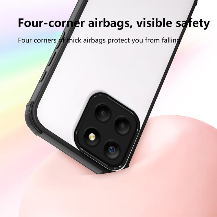 For Honor X6 / X6s Four Corners Shield Shockproof TPU Hybrid PC Phone Case