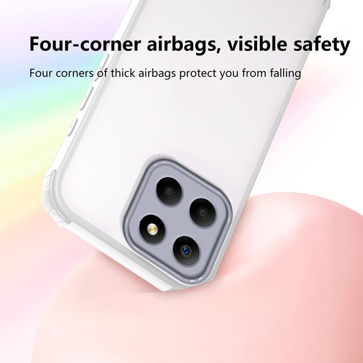 For Honor X6 / X6s Four Corners Shield Shockproof TPU Hybrid PC Phone Case