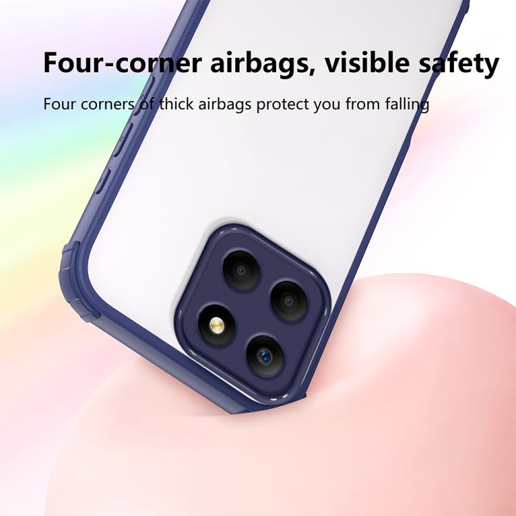 For Honor X6 / X6s Four Corners Shield Shockproof TPU Hybrid PC Phone Case