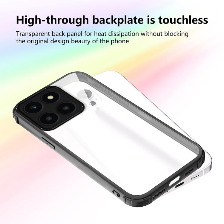 For Honor X6a Four Corners Shield Shockproof TPU Hybrid PC Phone Case