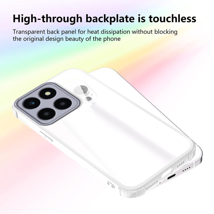 For Honor X6a Four Corners Shield Shockproof TPU Hybrid PC Phone Case