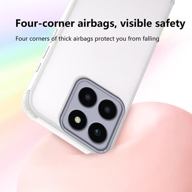 For Honor X6a Four Corners Shield Shockproof TPU Hybrid PC Phone Case