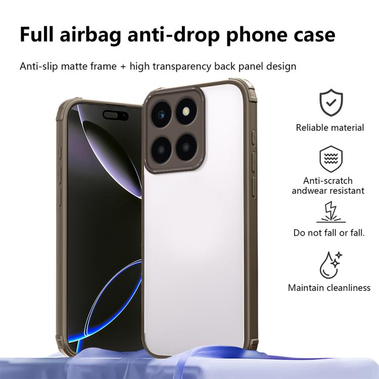 For Honor X6a Four Corners Shield Shockproof TPU Hybrid PC Phone Case