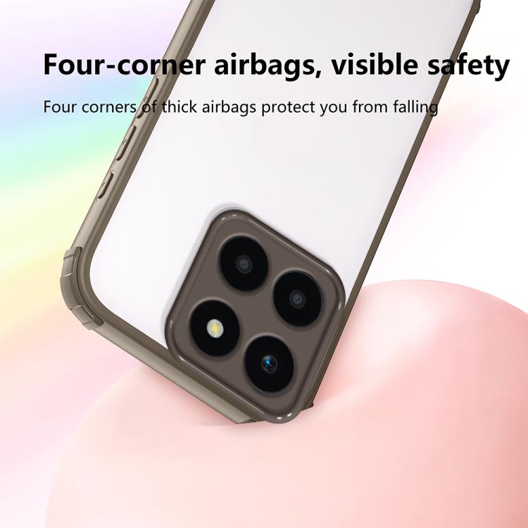 For Honor X6a Four Corners Shield Shockproof TPU Hybrid PC Phone Case