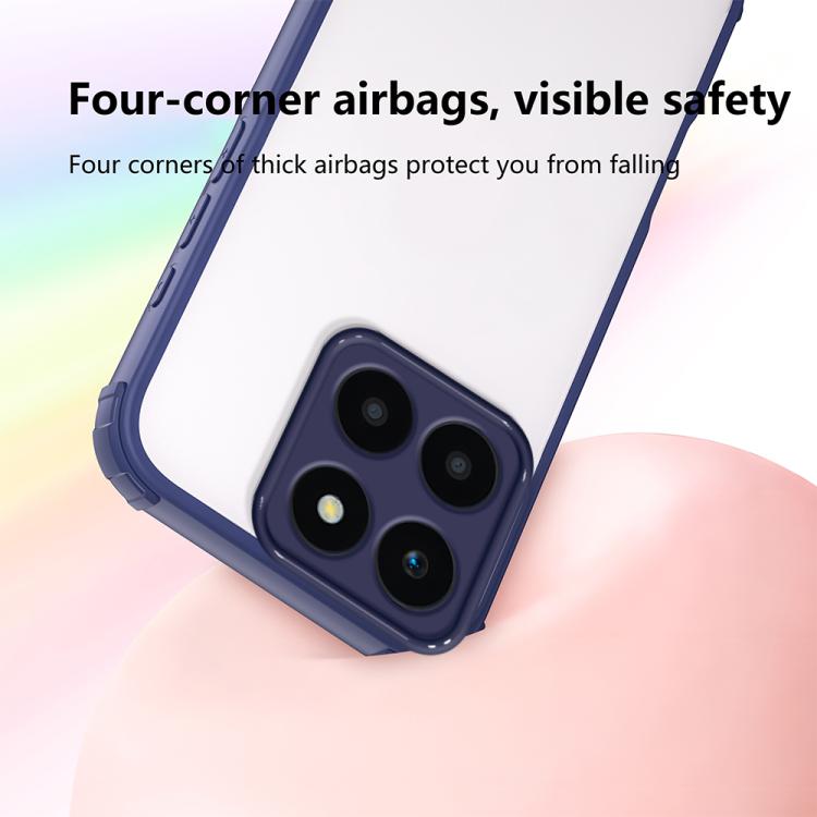 For Honor X6a Four Corners Shield Shockproof TPU Hybrid PC Phone Case