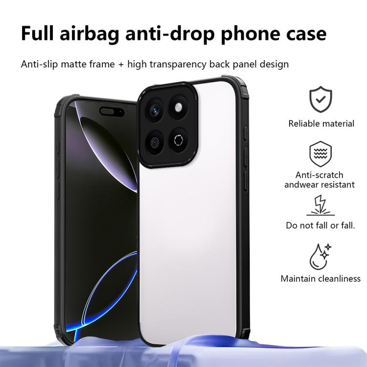 For Honor X7c 4G / 5G Four Corners Shield Shockproof TPU Hybrid PC Phone Case