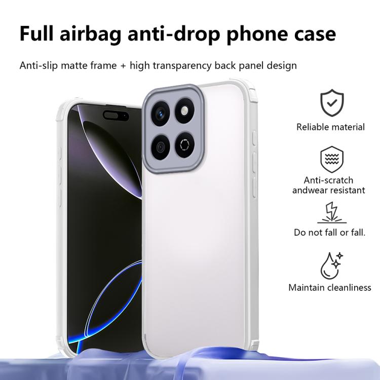 For Honor X7c 4G / 5G Four Corners Shield Shockproof TPU Hybrid PC Phone Case