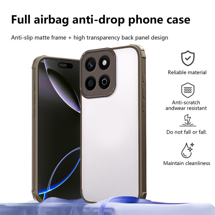 For Honor X7c 4G / 5G Four Corners Shield Shockproof TPU Hybrid PC Phone Case