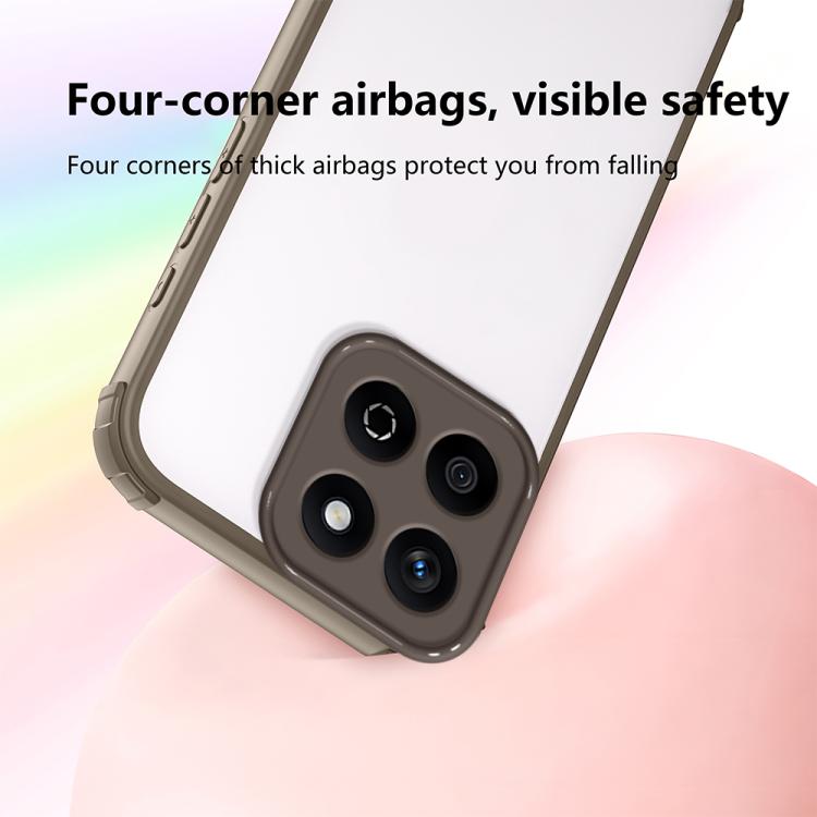 For Honor X7c 4G / 5G Four Corners Shield Shockproof TPU Hybrid PC Phone Case