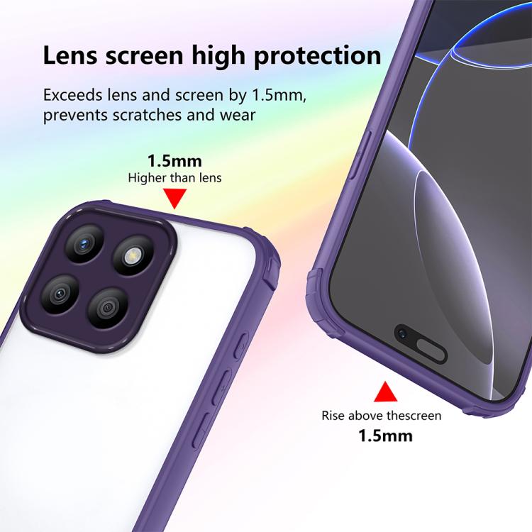 For Honor X8b Four Corners Shield Shockproof TPU Hybrid PC Phone Case