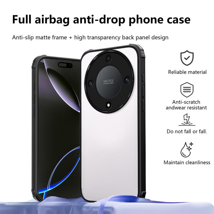 For Honor X9a / X40 / Magic5 Lite Four Corners Shield Shockproof TPU Hybrid PC Phone Case