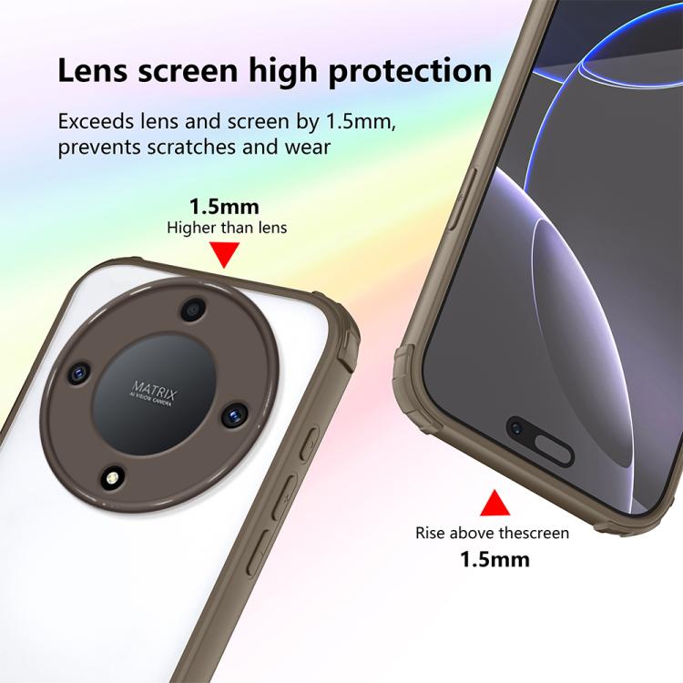 For Honor X9a / X40 / Magic5 Lite Four Corners Shield Shockproof TPU Hybrid PC Phone Case