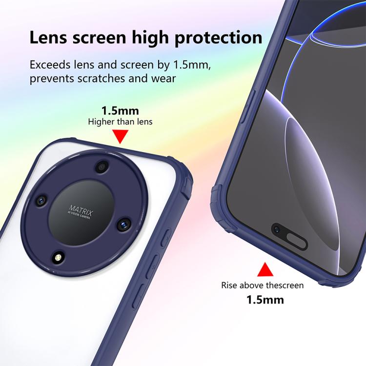 For Honor X9a / X40 / Magic5 Lite Four Corners Shield Shockproof TPU Hybrid PC Phone Case