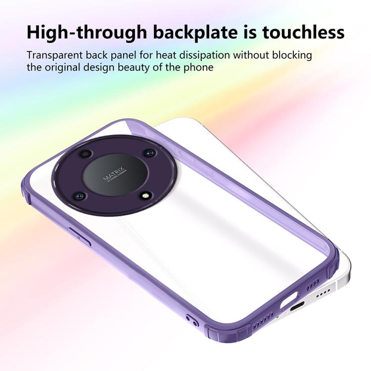 For Honor X9a / X40 / Magic5 Lite Four Corners Shield Shockproof TPU Hybrid PC Phone Case