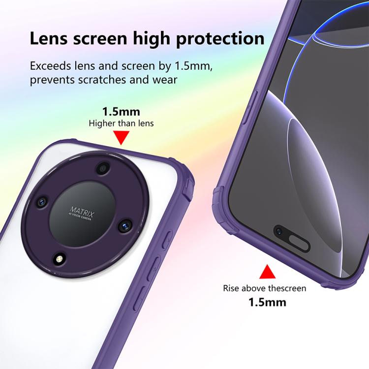 For Honor X9a / X40 / Magic5 Lite Four Corners Shield Shockproof TPU Hybrid PC Phone Case