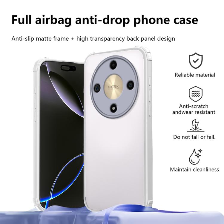 For Honor X9b / X50 / Magic6 Lite 5G Four Corners Shield Shockproof TPU Hybrid PC Phone Case
