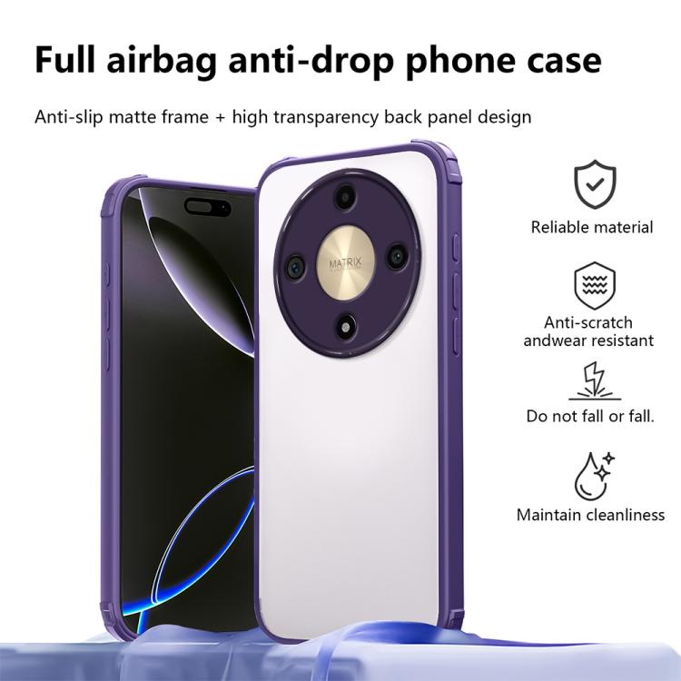 For Honor X9b / X50 / Magic6 Lite 5G Four Corners Shield Shockproof TPU Hybrid PC Phone Case