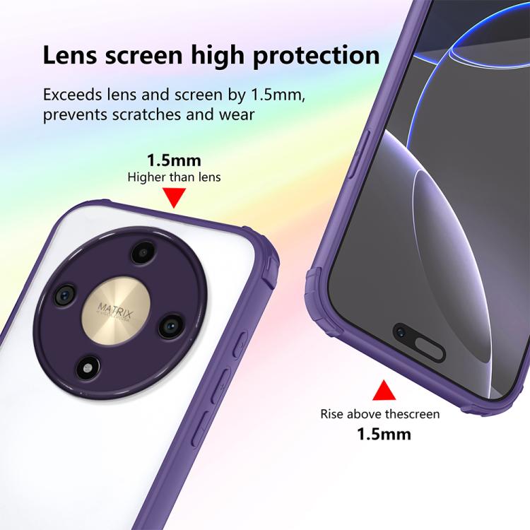 For Honor X9b / X50 / Magic6 Lite 5G Four Corners Shield Shockproof TPU Hybrid PC Phone Case