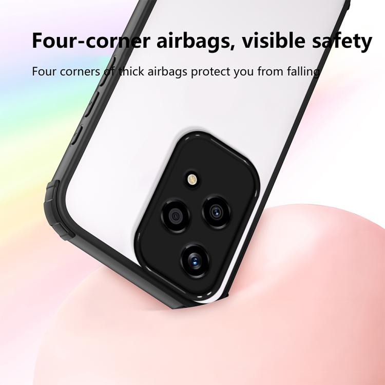 For Honor 200 Lite Global Four Corners Shield Shockproof TPU Hybrid PC Phone Case