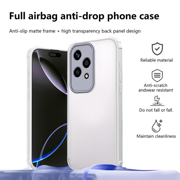 For Honor 200 Lite Global Four Corners Shield Shockproof TPU Hybrid PC Phone Case