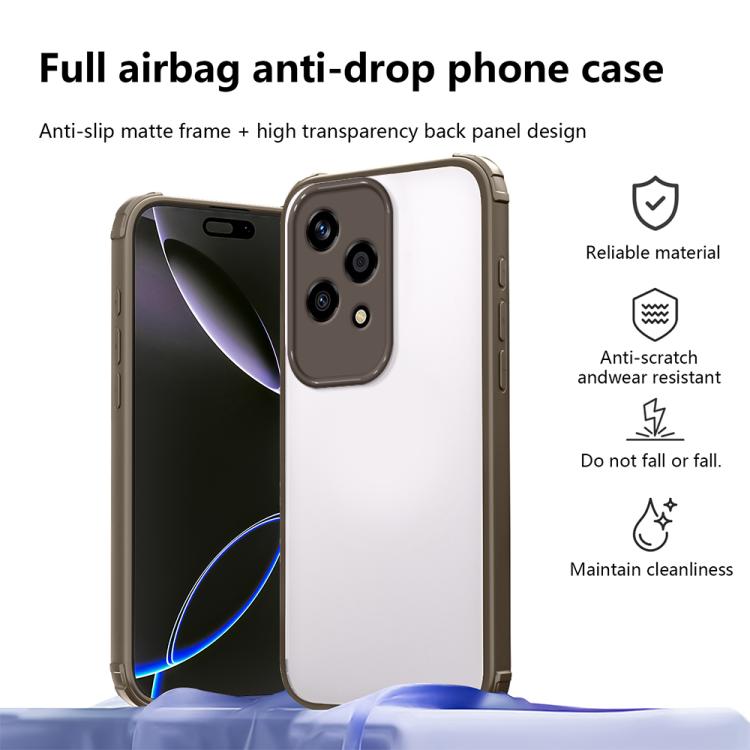 For Honor 200 Lite Global Four Corners Shield Shockproof TPU Hybrid PC Phone Case