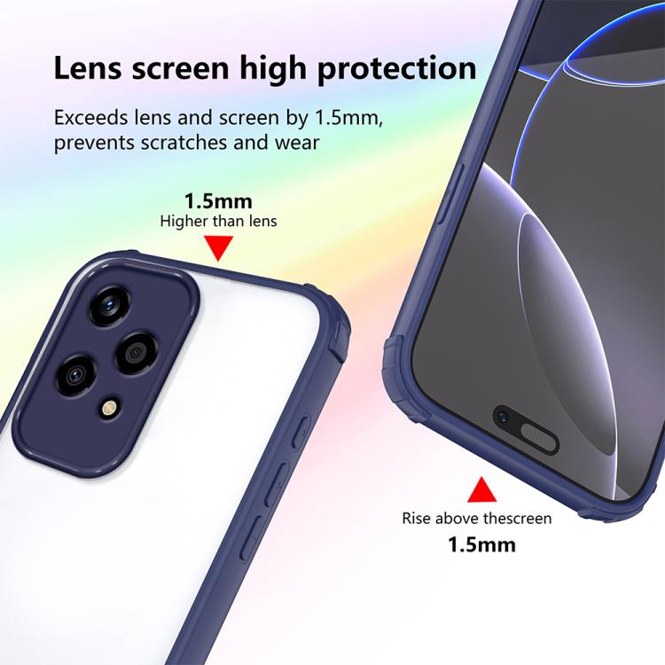 For Honor 200 Lite Global Four Corners Shield Shockproof TPU Hybrid PC Phone Case