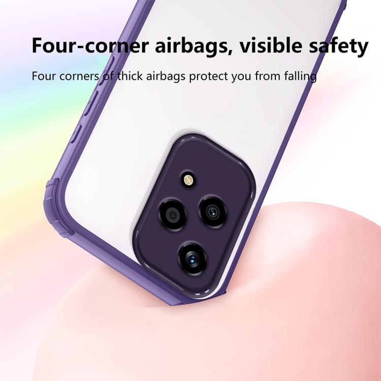 For Honor 200 Lite Global Four Corners Shield Shockproof TPU Hybrid PC Phone Case