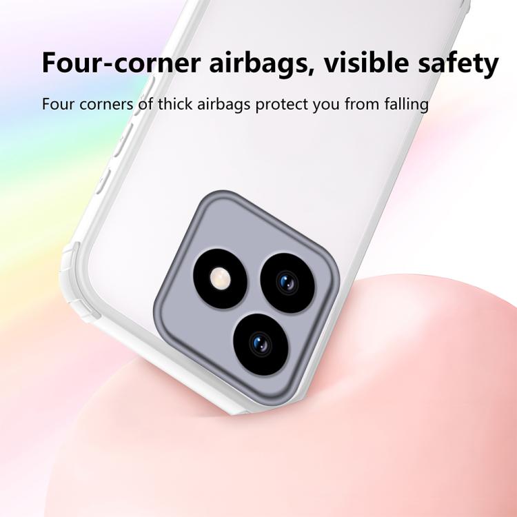 For Honor X5c / X5c Plus Four Corners Shield Shockproof TPU Hybrid PC Phone Case