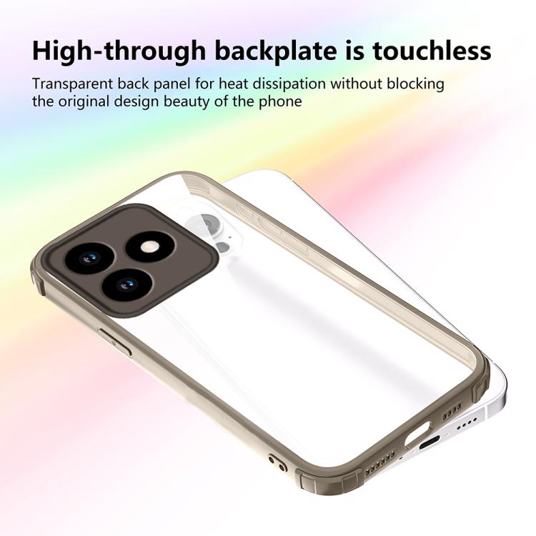 For Honor X5c / X5c Plus Four Corners Shield Shockproof TPU Hybrid PC Phone Case