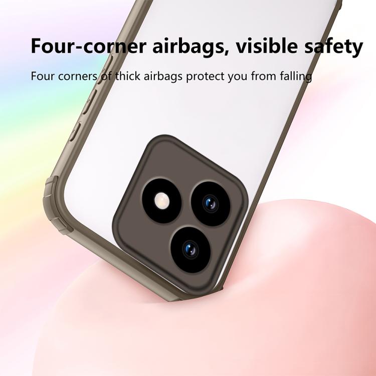 For Honor X5c / X5c Plus Four Corners Shield Shockproof TPU Hybrid PC Phone Case