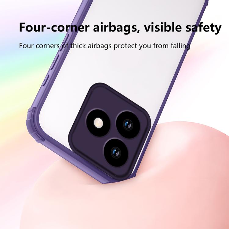 For Honor X5c / X5c Plus Four Corners Shield Shockproof TPU Hybrid PC Phone Case
