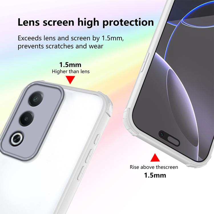For OPPO A3 Pro 5G India Four Corners Shield Shockproof TPU Hybrid PC Phone Case