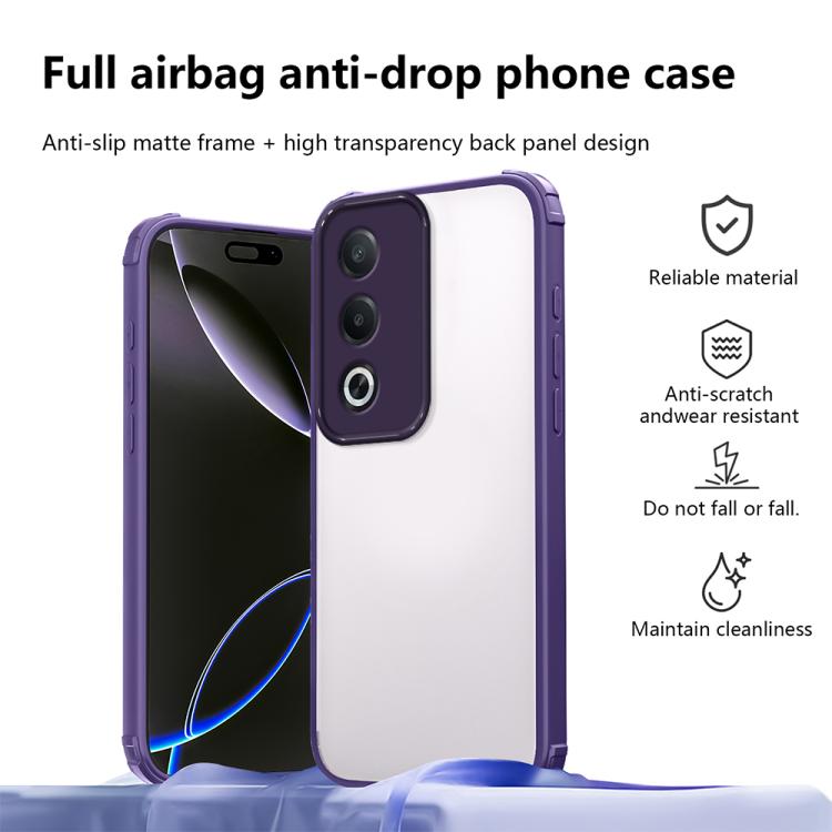 For OPPO A3 Pro 5G India Four Corners Shield Shockproof TPU Hybrid PC Phone Case