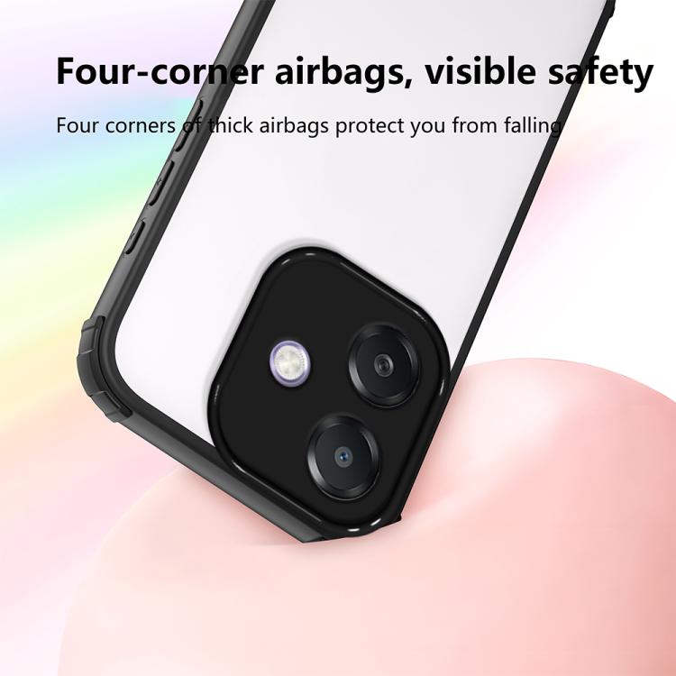 For OPPO A3x 5G Global Four Corners Shield Shockproof TPU Hybrid PC Phone Case