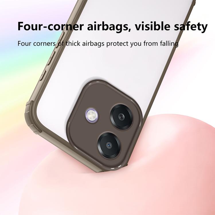 For OPPO A3x 5G Global Four Corners Shield Shockproof TPU Hybrid PC Phone Case